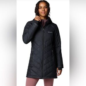 Columbia Womens Heavenly Long Hooded Jacket, Size Small